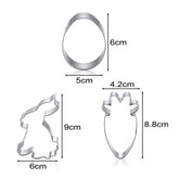 EASTER COOKIE CUTTER SET 3PCS